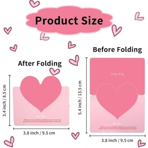 Valentine's Day Cards Heart Design 50 Pieces 2