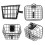 Electric Scooter Basket Solid Metal Front Mount 6