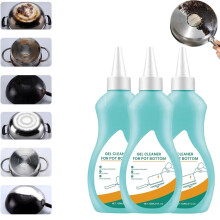 Gel Cleaner for Cookware Bottoms – Effortless Removal of Burned-on Stains, Compatible with Stainless Steel Pots & Pans