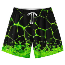 Teen Boys Swim Trunks Quick Dry Green Size 11-12 Years