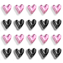 Refrigerator Magnets Pink Love Heart 12PCS 0.83in