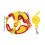 Cat harness and leash set yellow soft adjustable breathable 3