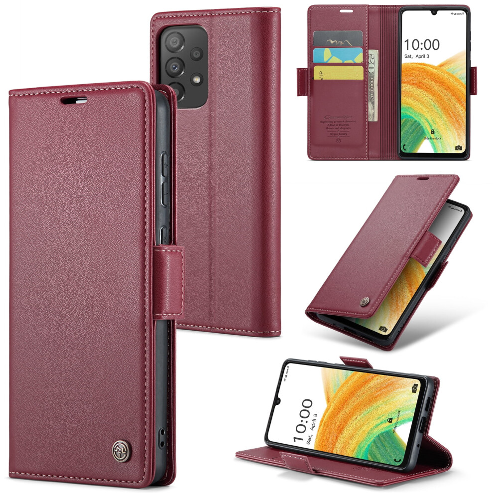 Caseme Leather Wallet Case For Samsung Galaxy A33 5G Â 975221391957