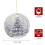Purple Ceramic Snowy Pine Tree Ornament 1 Piece 2