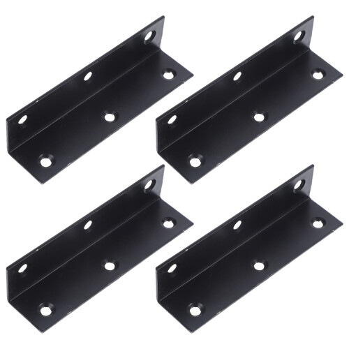 OUNONA cast iron right angle brackets L shape4pcs 2