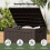 EDX deck box waterproof UV-resistant lockable 30-gal brown 5