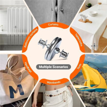 20 Pares de Ímãs para Cortinas, Clips Magnéticos Fortes para Manter Cortinas Fechadas para Uso Interno e Externo