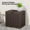 EDX deck box waterproof UV-resistant lockable 30-gal brown 7