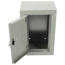 Light Grey Steel Outdoor Junction Box 1 Unit