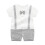 Baby Boy Gentleman Suit Romper Gray 6-9 Months 1