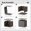EDX deck box waterproof UV-resistant lockable 30-gal brown 2