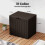 EDX deck box waterproof UV-resistant lockable 30-gal brown 3