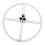 Flower Pole Display Stand Base White 3-Hole DIY Accessory 2