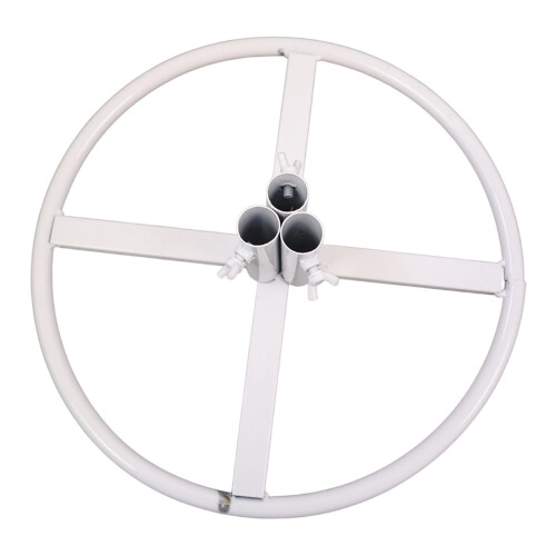Flower Pole Display Stand Base White 3-Hole DIY Accessory 1