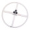 Flower Pole Display Stand Base White 3-Hole DIY Accessory 3