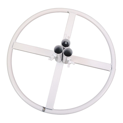 Flower Pole Display Stand Base White 3-Hole DIY Accessory 2