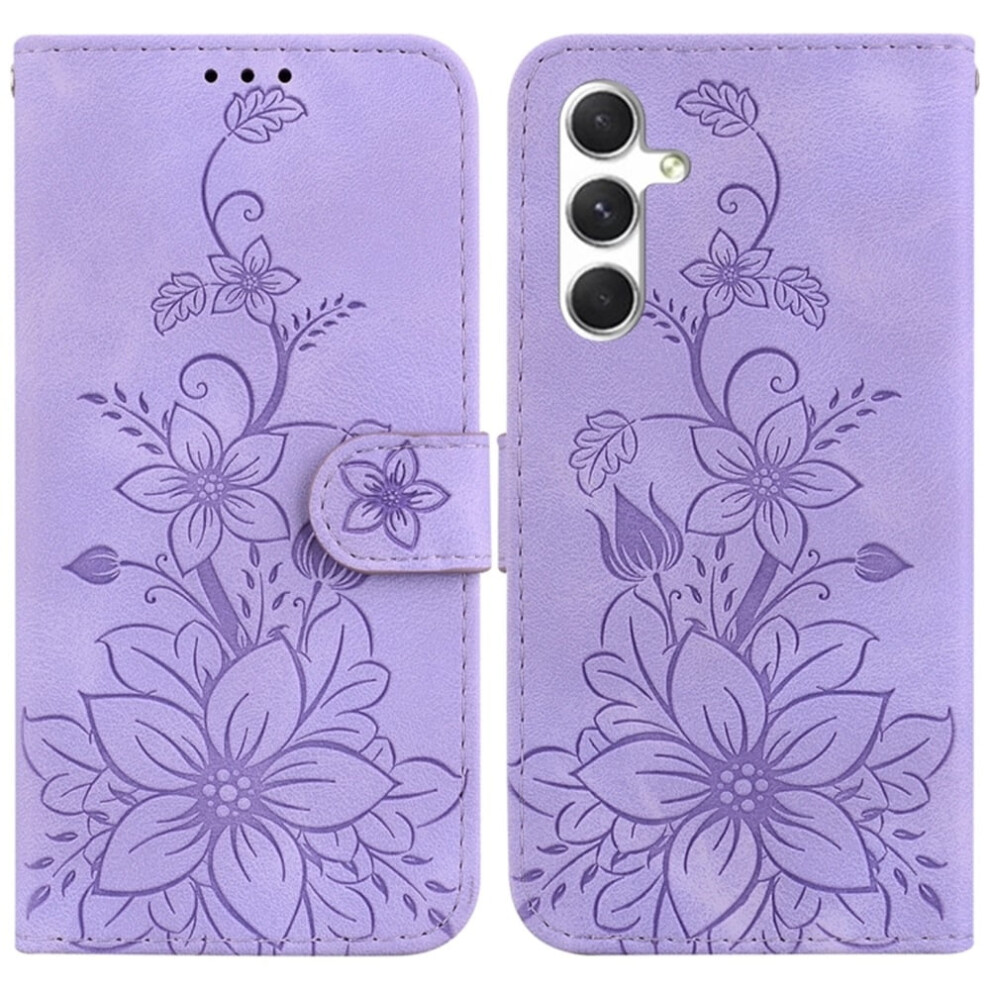 Pu Leather Flip Wallet Case For Samsung Galaxy S25 Purple 908436792110