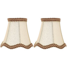 Light Cover Lampshade Chimney Shade Set of 2 Golden