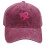 Pink Ribbon Embroidered Denim Hat Adjustable 1