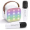 Mini Karaoke Machine Portable Bluetooth Speaker with 2 1
