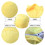 Funda amarilla para sillón tipo puf para guardar peluches 5