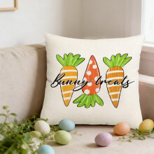 AuroraX Easter Bunny Throw Pillow Cover Western Decor