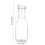 Water Carafe with Flip Top Lid 1 Liter Clear Plastic 3