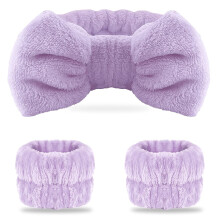 Spa headband purple 2 pcs
