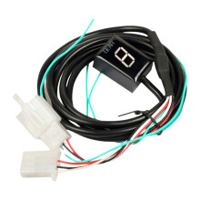 Motorcycle Gear Indicator Display Gauge White