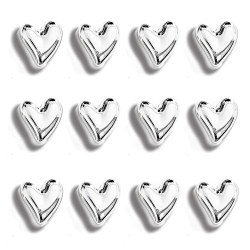 Refrigerator Magnets Pink Love Heart 12PCS