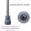 Crutch Tips Heavy Duty Non-Slip Rubber 6 PCS 4