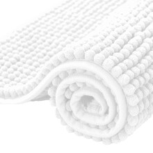 Bathroom rug, soft short pile plush bath mat, quick-drying and absorbent