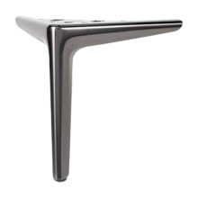 Stainless Steel Furniture Legs, Black Replacement Feet for Sofa, Cabinet, Chair, Bed – Heavy Duty, 1 Piece