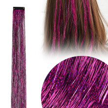 Hair Tinsel Kit for Girls – 20" Glitter Fairy Hair Extensions, Heat-Resistant, Colorful Party Accessories, Compatible with All Hair Types
