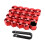Car Wheel Lug Nut Covers Red 19mm 20 Pieces 2