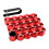 Car Wheel Lug Nut Covers Red 19mm 20 Pieces 3