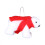 White Plush Bear Christmas Tree Pendant 1pc 1