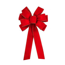 Large Decorative Bow Ribbon with Long Tails for Gift Wrapping Holiday Party Home Craft Projects Indoor Outdoor Use