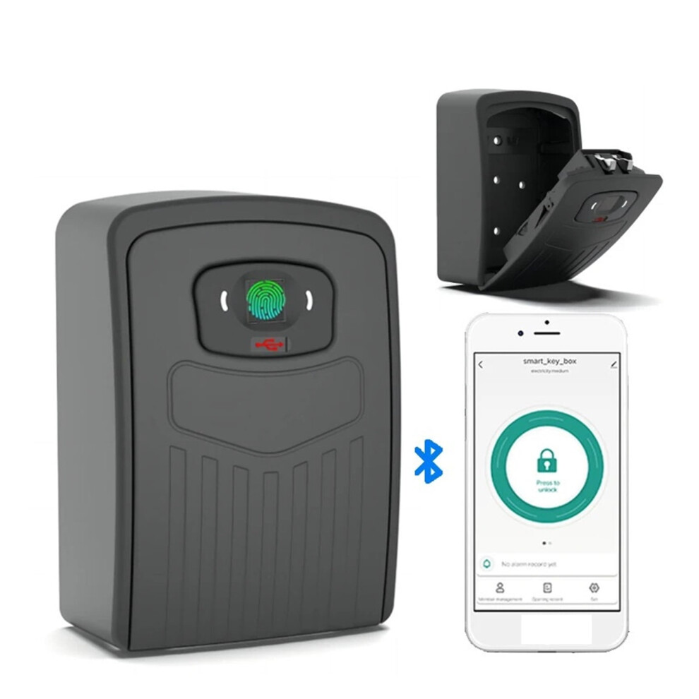 Bluetooth Smart Key Box With Fingerprint And Password Lock, 971050383002