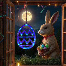 Wall Hangs,Easter Glow In The Dark Egg Decorative Hanging Ornament Atmosphere Light