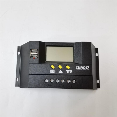 30A 12V/24V Auto Solar Panel Battery Charge Controller LCD Display Backlight Solar Collector Regulator CM3024Z Dual USB 2