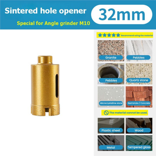 Drill Bit Marble Ceramic Tile Wall Glass Angle Grinder Hole Saw Tool 30mm/32mm/35mm B 1