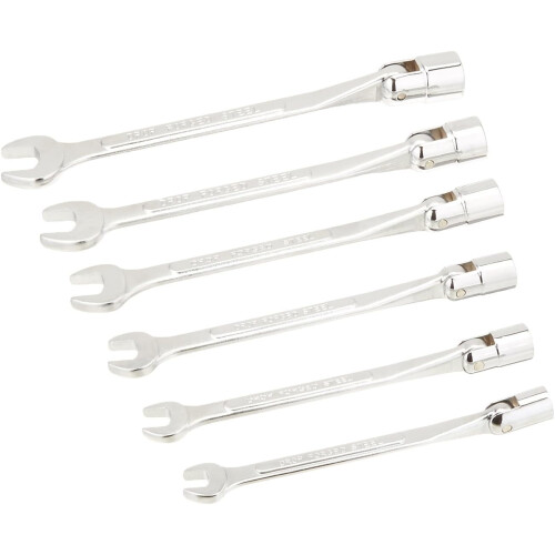 ACWSW6M 6 Pc Combo Wrench/Socket - Metric Mm