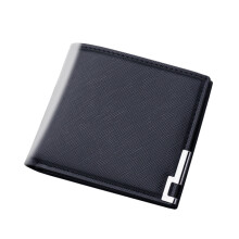 Fashion Coin ID Short Wallet Solid Color Men Open Purse Multiple Card Slots Clutch Bag