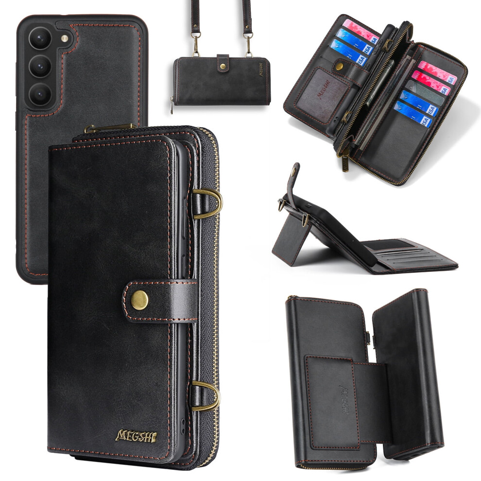 Wallet Case For Samsung Galaxy S24 Â Pu Leather Zipper 971050734699