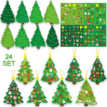 Christmas Crafts for Kids 24-Piece DIY Sticker Kit