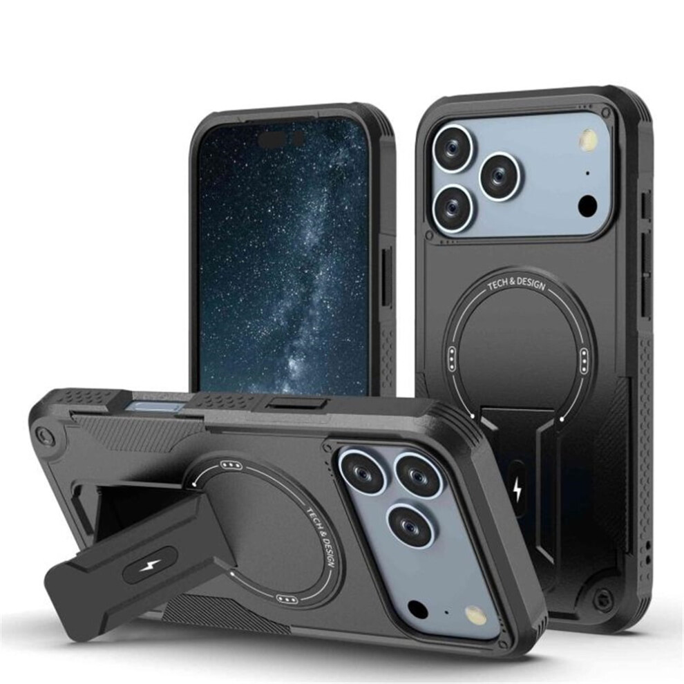 Magnetic Iphone 17 Pro Max Case 6.9" Magsafe Rugged Black 971050734545