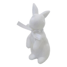 Easter Foam Bunny Figurine Home Decor White 8.46 inch