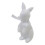 Easter Foam Bunny Figurine Home Decor White 8.46 inch 1