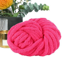 Chenille Yarn 88.5ft – Soft Velvet Yarn for Weaving, Knitting, Home Decor, Pillows, Baskets, Hats, Pet Beds, Baby Clothes & Blankets